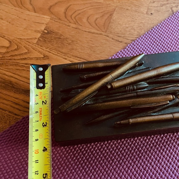 TMS Groovy Art Hemmingway Writer quote Heavy Pen Pencil Storage Box - Picture 14 of 14